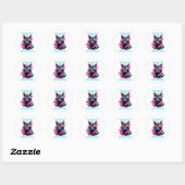 Sticker Rond Transformés par 12 étapes simples, AA, NA, Al-Anon (Feuille)