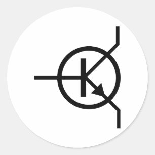 Sticker Rond transistor