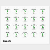 Sticker Rond Transplant ami (Feuille)