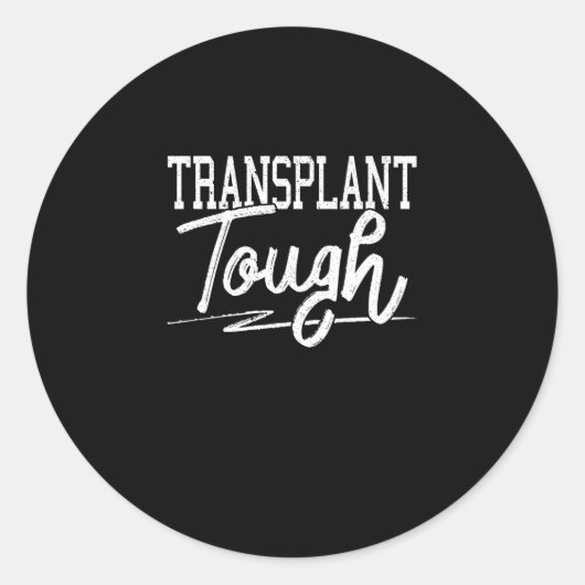 Sticker Rond Transplanter Sensibilisation à la transplantation  (Devant)