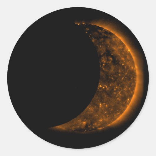 Sticker Rond Transport par éclipse solaire (Devant)