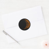 Sticker Rond Transport par éclipse solaire (Enveloppe)
