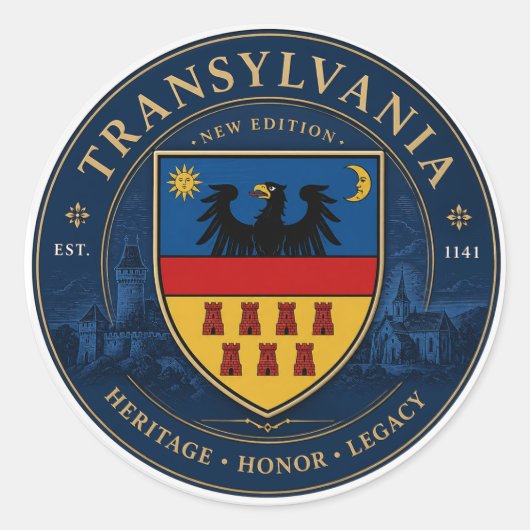 Sticker Rond transylvain (Devant)