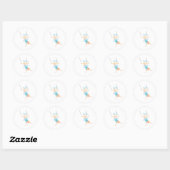 Sticker Rond Trapeze Girl (Feuille)
