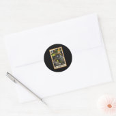 Sticker Rond Trash Panda Tarot Card Racoon Raccoon Trash Ea (Enveloppe)