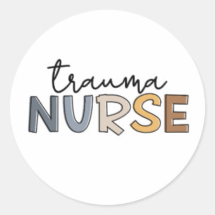 Sticker Rond Trauma Infirmière Trauma Infirmière