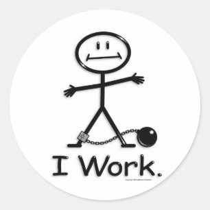 Sticker Rond Travail