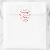 Sticker Rond Travail de soins infirmiers (Sac)
