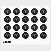 Sticker Rond Travail d'équipe fait que le rêve devient réalité (Feuille)