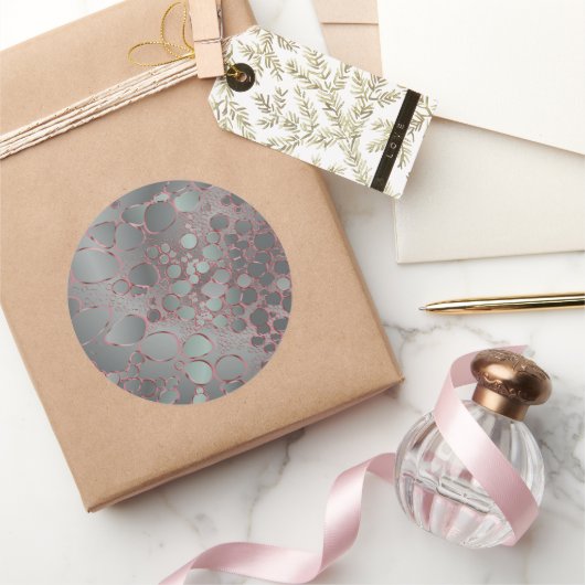 Sticker Rond Travail numérique Abstrait 3 (Cadeaux)