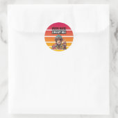 STICKER ROND TRAVAILLEZ DUR RÊVEZ GRAND (Sac)