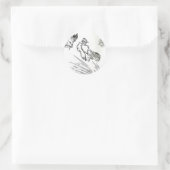 Sticker Rond Travaux d'illustration SR Designs (Sac)