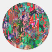 Sticker Rond Travel World (Devant)