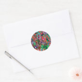 Sticker Rond Travel World (Enveloppe)