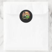 Sticker Rond Traveller (Sac)