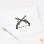 Sticker rond Traversé Pistols Classic (Enveloppe)