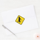 Sticker Rond Traversée de chats aveugles ! (Enveloppe)