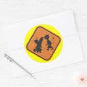 Sticker Rond Traversée en pente (Enveloppe)