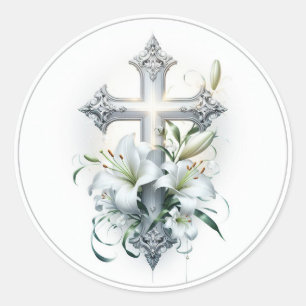 Sticker Rond Traverser avec le joint d'enveloppe de Lilies