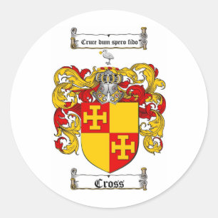STICKER ROND TRAVERSER LA CRÊTE DE LA FAMILLE - CROIX DE L'ARME