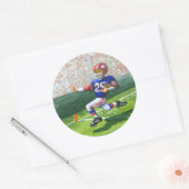 Sticker Rond Traverser la ligne d'objectif pour une touche (Enveloppe)