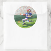 Sticker Rond Traverser la ligne d'objectif pour une touche (Sac)