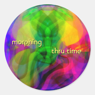Sticker Rond Traverser le temps