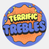 Sticker Rond Trebles terribles (Devant)