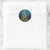 Sticker Rond Tree de Golden Christmas (Sac)