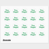Sticker Rond Tree Hugger Produits & Designs! (Feuille)