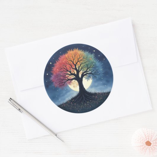 Sticker Rond Tree of Life (Enveloppe)