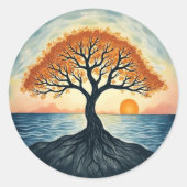 Sticker Rond Tree of Life (Devant)