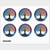 Sticker Rond Tree of Life (Feuille)