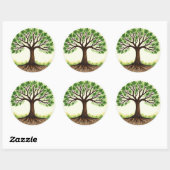 Sticker Rond Tree of Life (Feuille)
