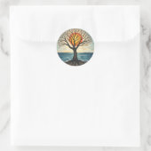 Sticker Rond Tree of Life (Sac)
