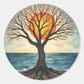 Sticker Rond Tree of Life (Devant)