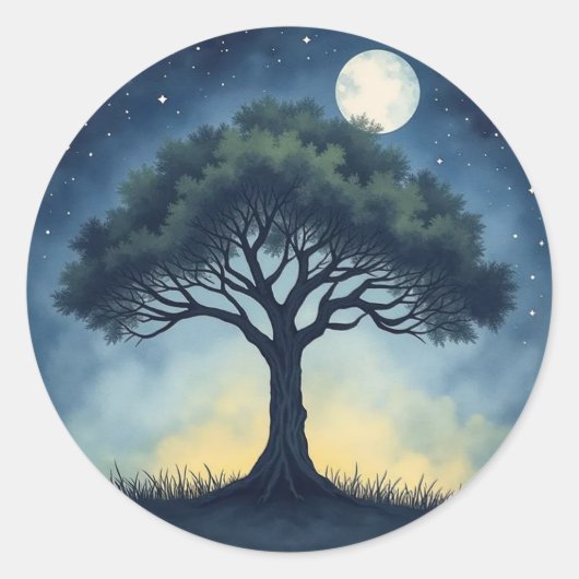Sticker Rond Tree of Life (Devant)
