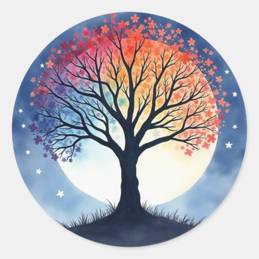 Sticker Rond Tree of Life (Devant)