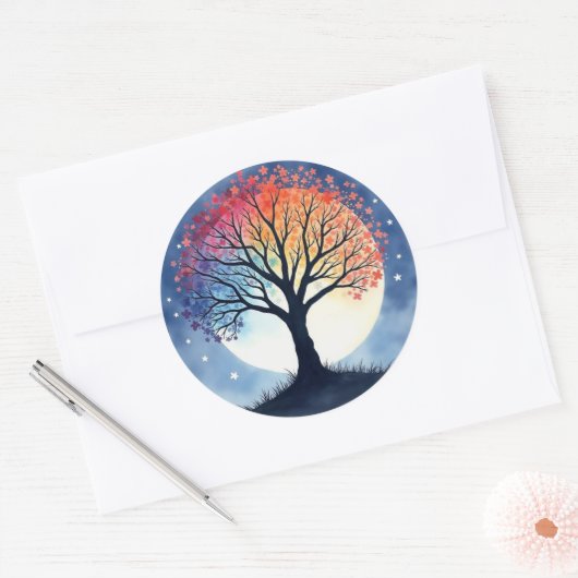 Sticker Rond Tree of Life (Enveloppe)