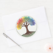 Sticker Rond Tree of Life (Enveloppe)