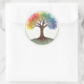 Sticker Rond Tree of Life (Sac)