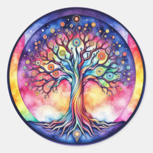 Sticker Rond Tree of Life