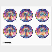 Sticker Rond Tree of Life (Feuille)