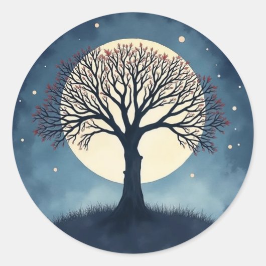 Sticker Rond Tree of Life (Devant)