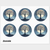 Sticker Rond Tree of Life (Feuille)