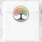 Sticker Rond Tree of Life (Sac)