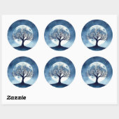Sticker Rond Tree of Life (Feuille)