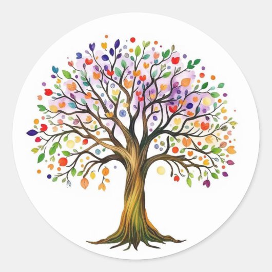Sticker Rond Tree of Life (Devant)