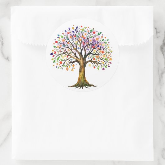 Sticker Rond Tree of Life (Sac)