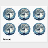 Sticker Rond Tree of Life (Feuille)